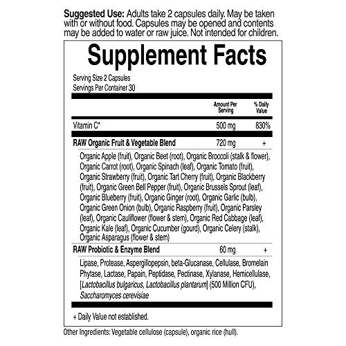 Garden of Life Vitamin C - Suplemento alimenticio integral