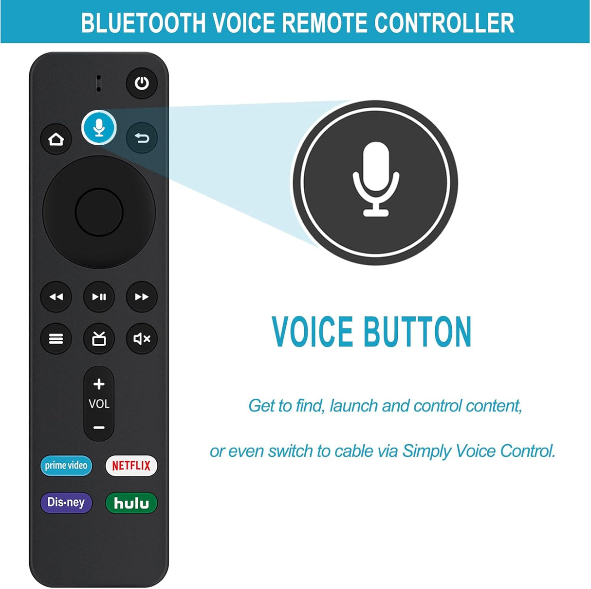 Control Remoto por Voz Allimity Compatible con Amazon TV