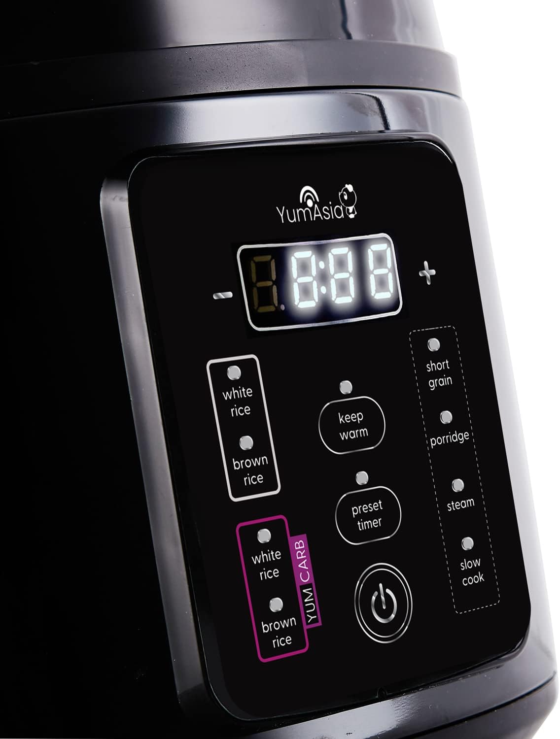 Arrocera Yum Asia Kumo, 5.5 tazas, cerámica, 5 funciones