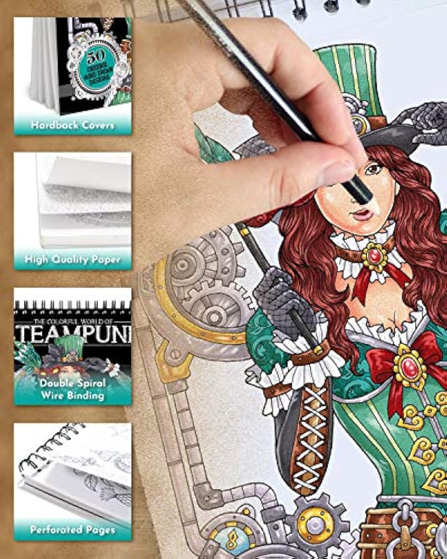 ColorIt - Libro para colorear para adultos, 50 diseños