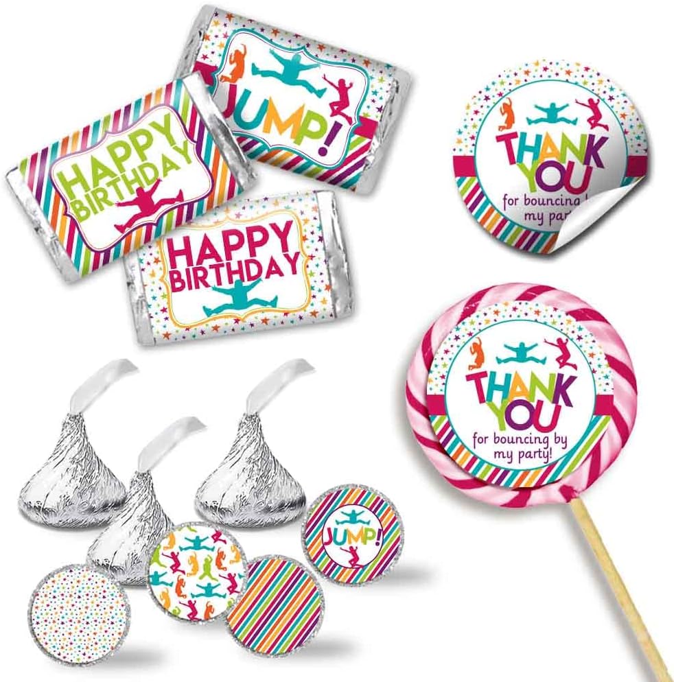 Kit de Pegatinas para Fiesta de Cumpleaños Salta y Juega