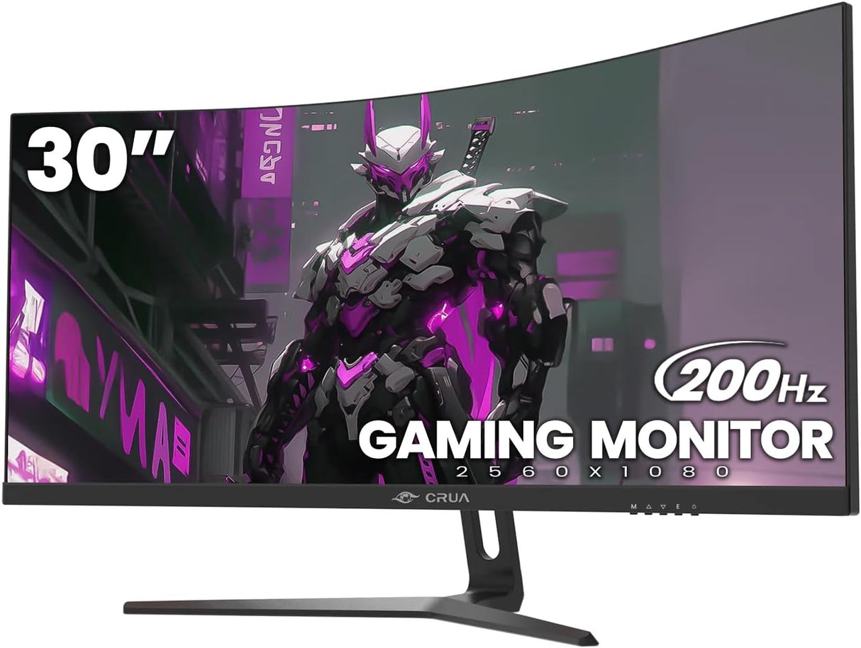 Monitor Curvo Gaming CRUA 30 144Hz/200Hz, 2560x1080, VA