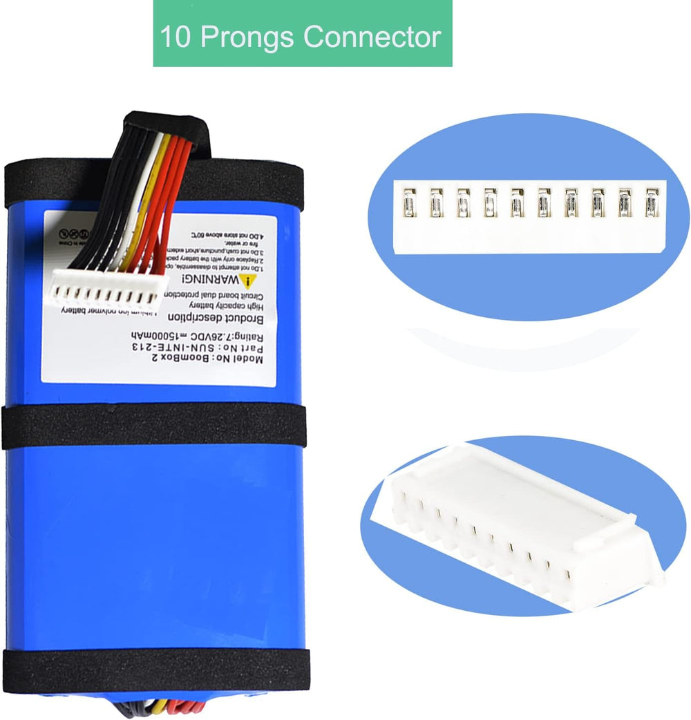 Batería 15000mAh JBL Boombox 2, 7.4V, SUN-INTE-213