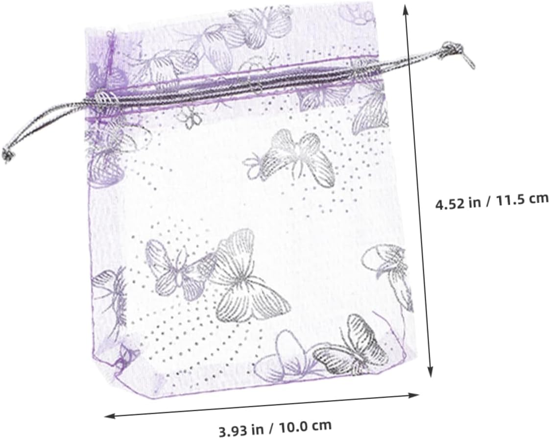 MOLUCKFU 50 piezas de organza bolsa de regalo bolsas de arena bolsas de regalo pequeñas bolsas de regalo mini bolsas de regalo bolsas de dulces bolsas de regalo con cordón bolsas de regalo bolsas de
