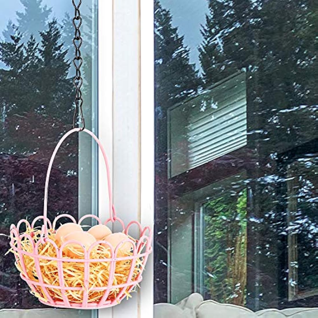 Paquete de 2 cadenas colgantes para comederos de pájaros,