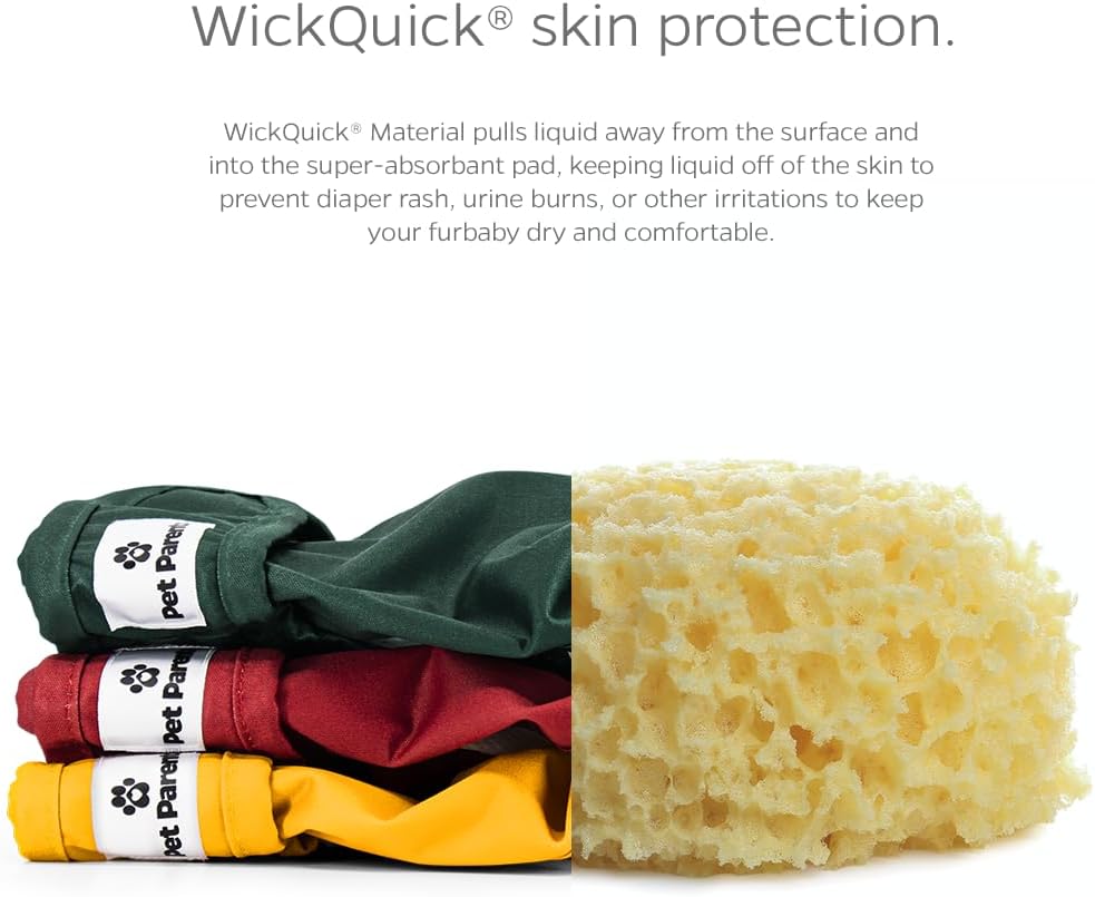 Pet Parents Pañales y extensores lavables prémium Samba, tamaño