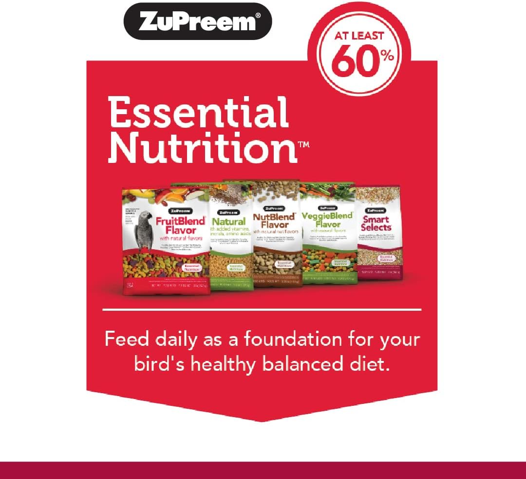 ZuPreem- Alimento para pájaros para loros, 4 libras.