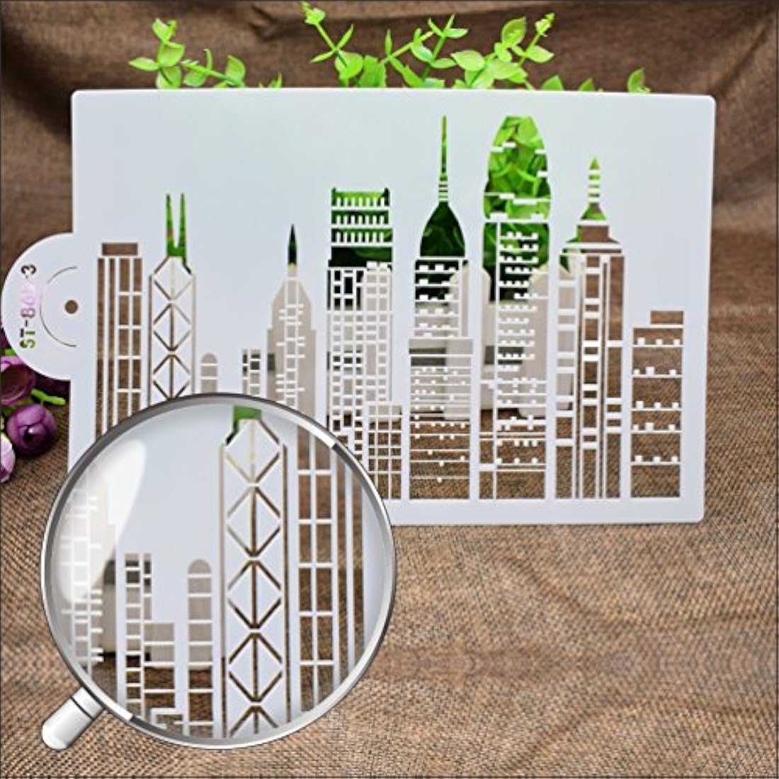 plantillas para decoración 3pcs plástico Civic Arquitectura