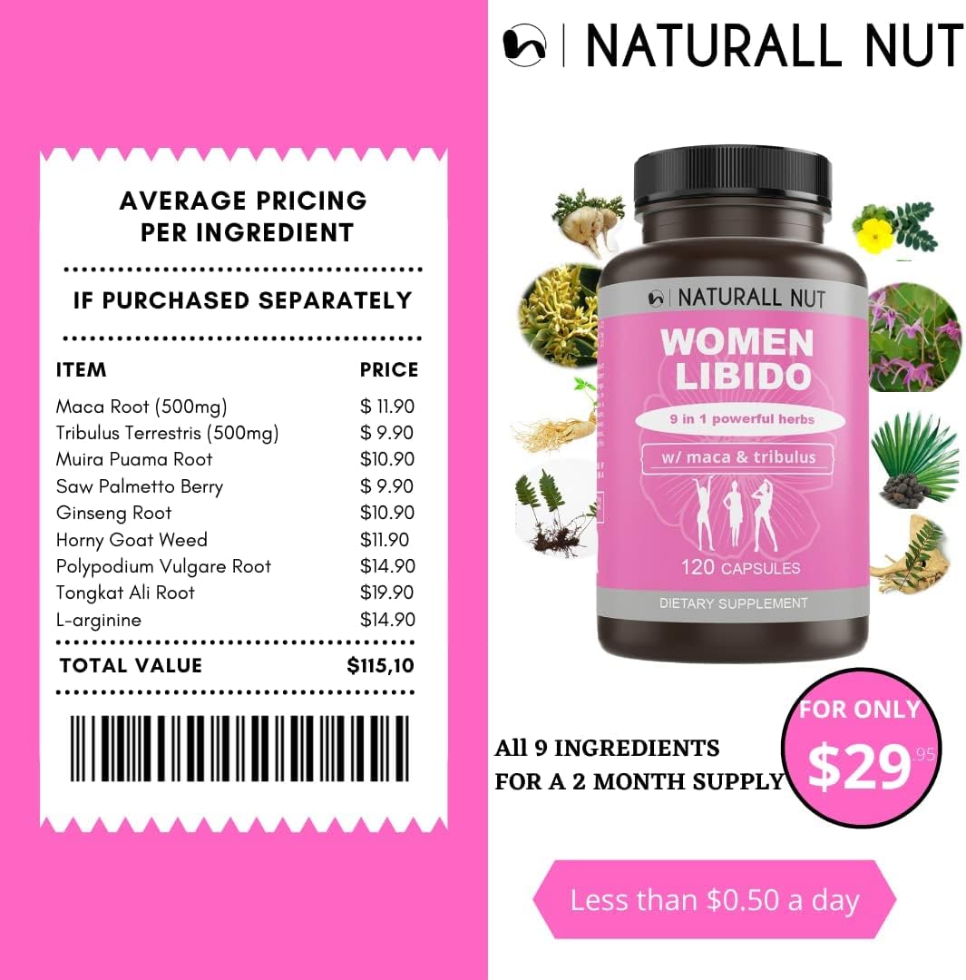 Suplementos potenciador de libido para mujeres 120 cápsulas