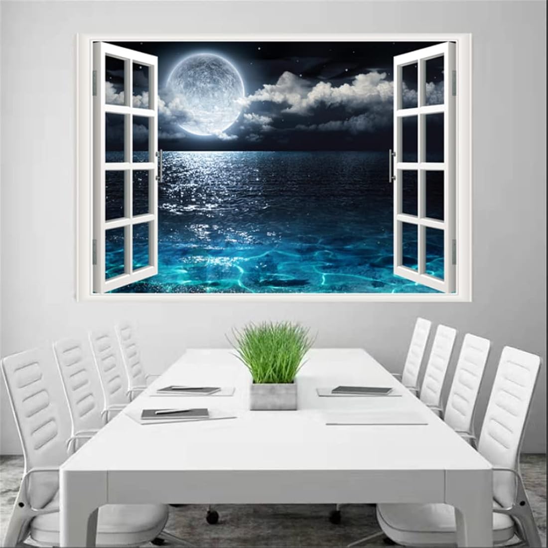 THNWSY Adhesivo autoadhesivo para pared 17.3 x 27.6 in playa