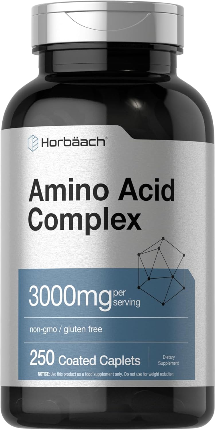 Suplemento Horbaach Complejo de aminoácidos 3000 mg 250 cáp