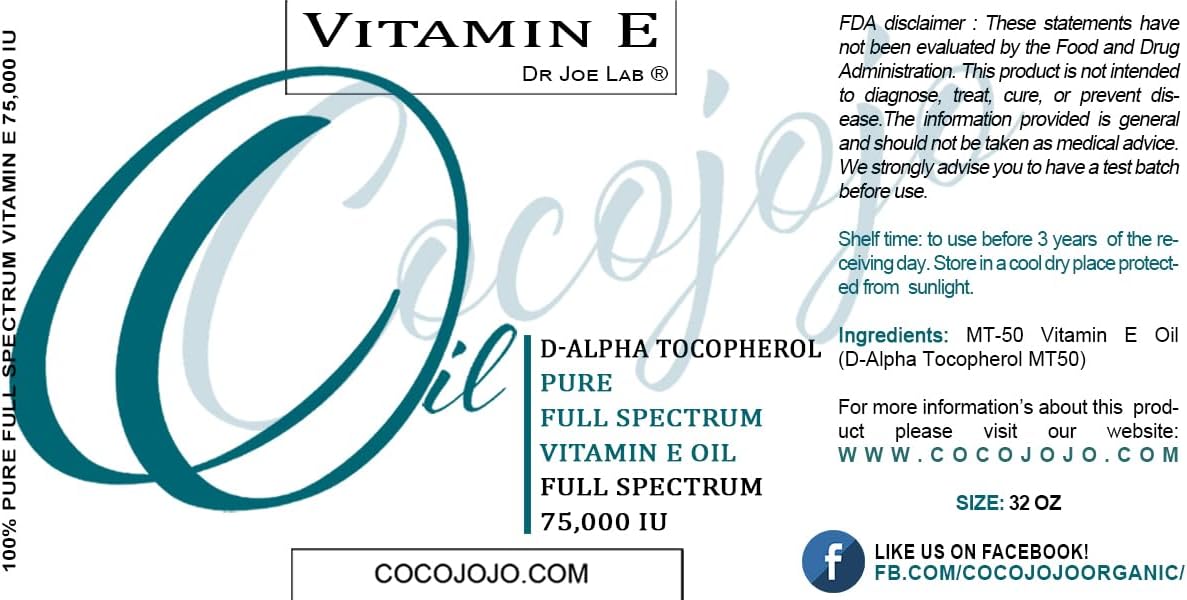 Aceite de Vitamina E Puro 100% Rejuvenecedor para Piel