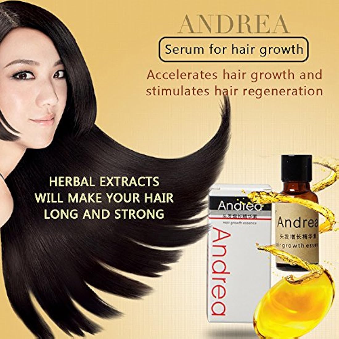 Andrea tratamiento esencial para el crecimiento del cabello