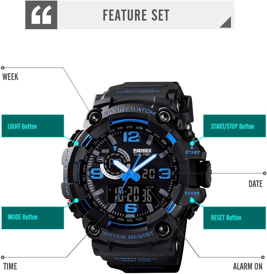 Reloj digital militar para hombre relojes analógicos