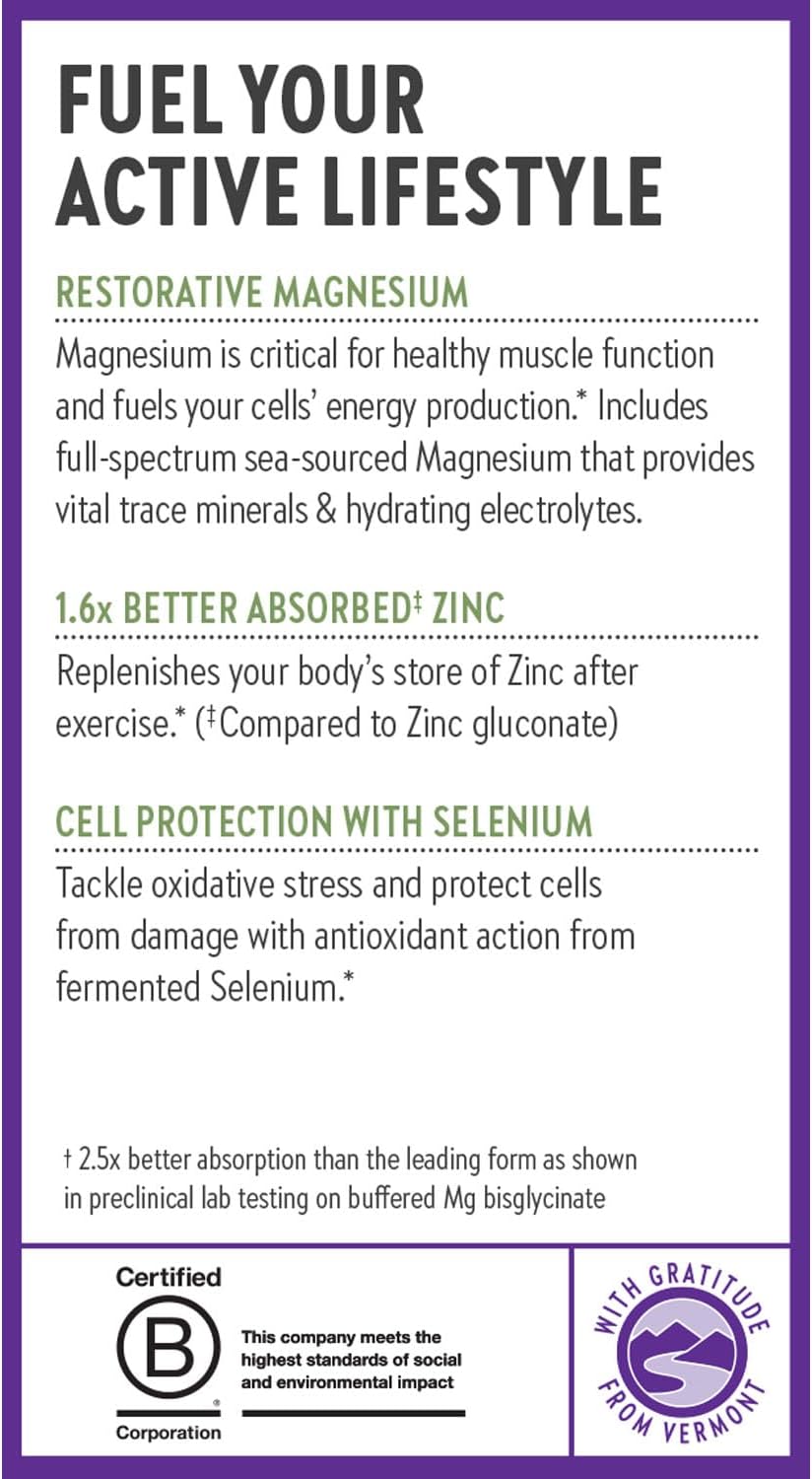 Suplemento de Magnesio-Selenio-Zinc New Chapter, 30 cápsulas