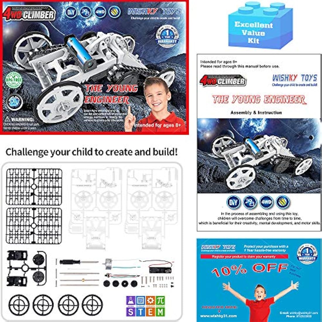 Kits de ciencias para niños WISHKY TOYS