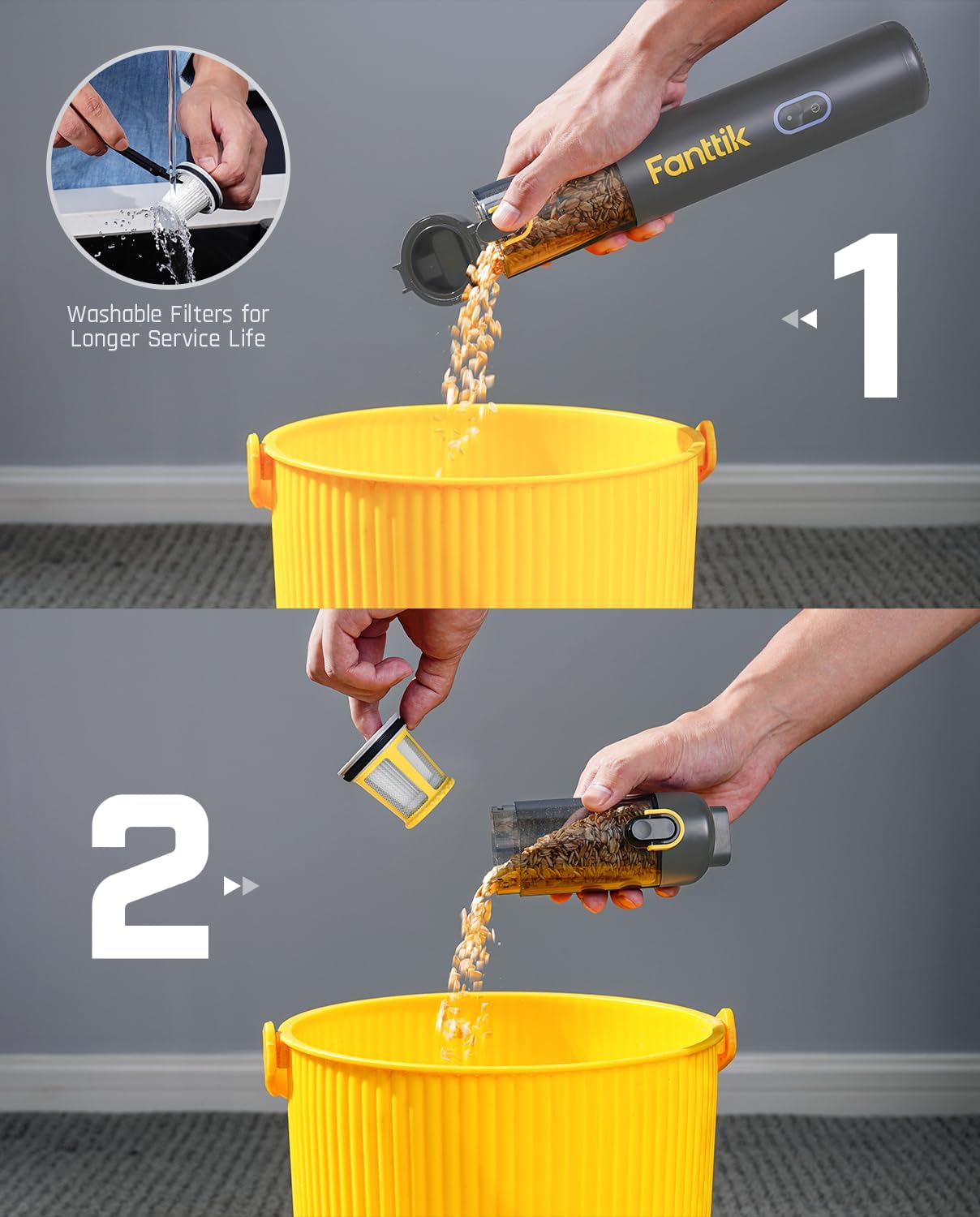 Aspiradora de Coche Alta Potencia 19000PA Mini Fanttik