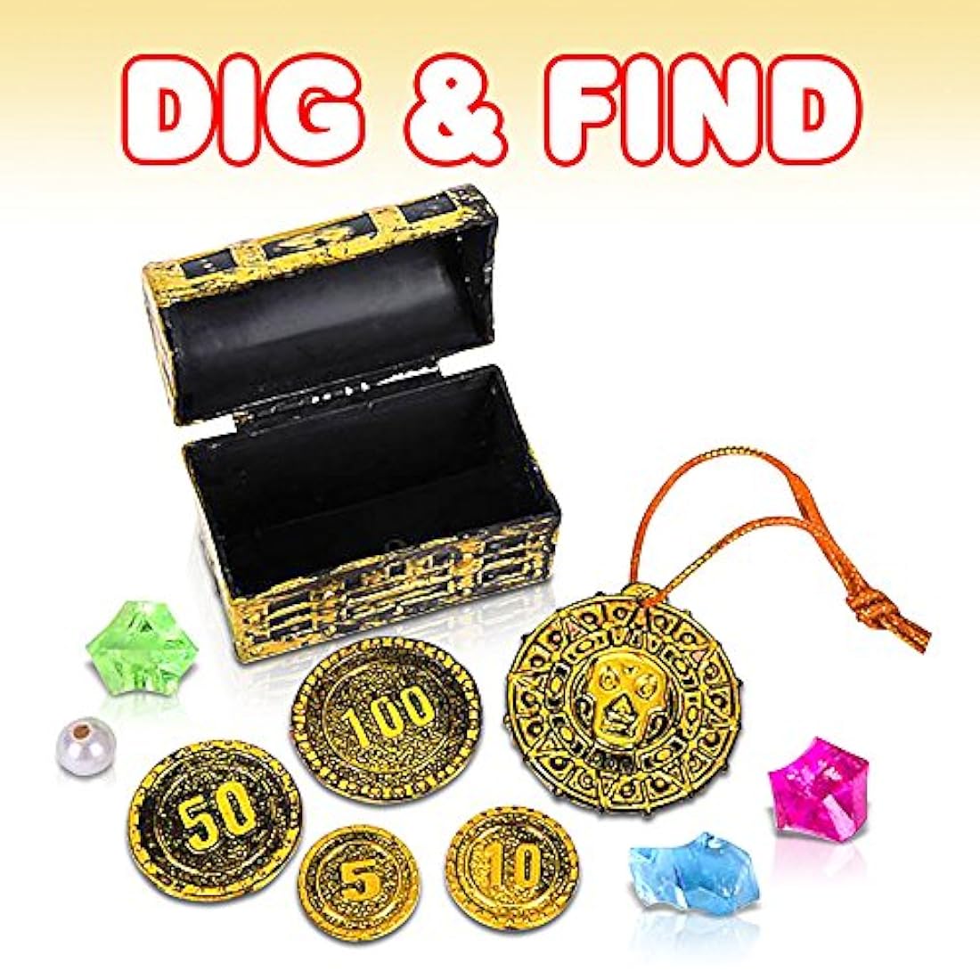 ArtCreatividad Pirata Treasure Dig Kit para niños