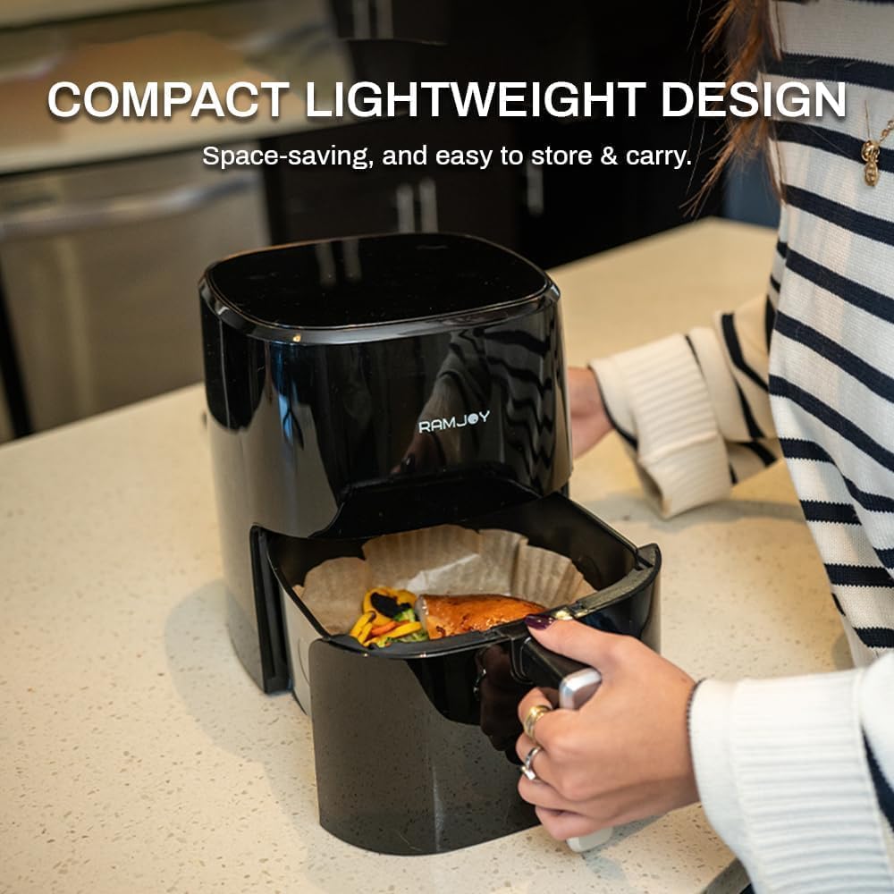 Freidora de Aire 3.8QT, 8 Funciones, Compacta, Modelo Digital