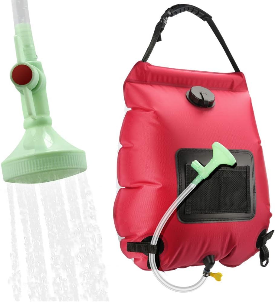 Ducha Solar Portátil con Manguera y Cabezal Extraíble
