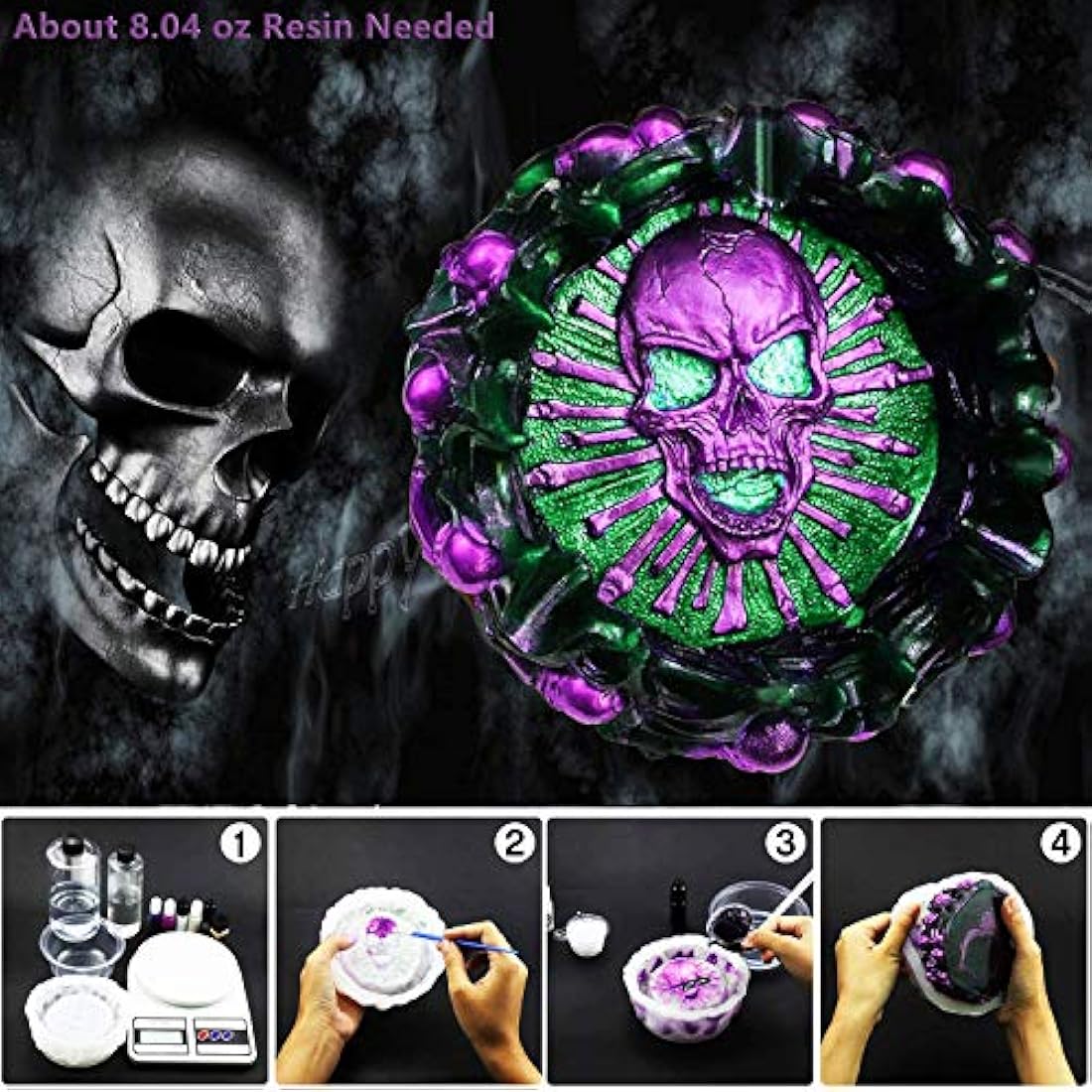 molde de silicona para cenicero