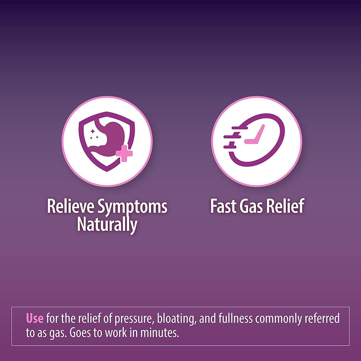 HealthA2Z® Gas Relief Simethicone 250mg | Alivio Rápido de Gases | 100 Cápsulas