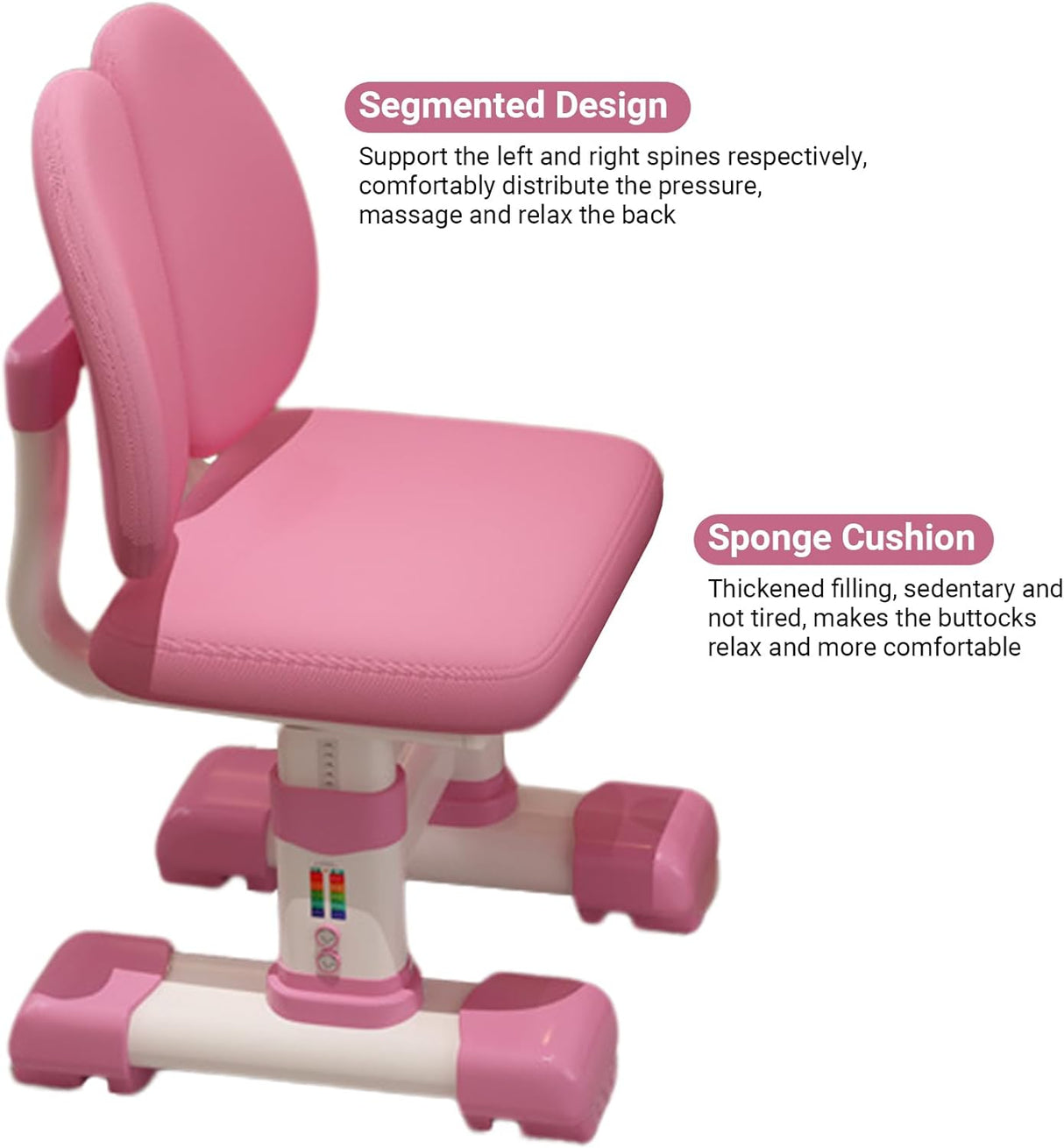 Set de Escritorio y Silla Infantil, Altura Ajustable, Antimiopía