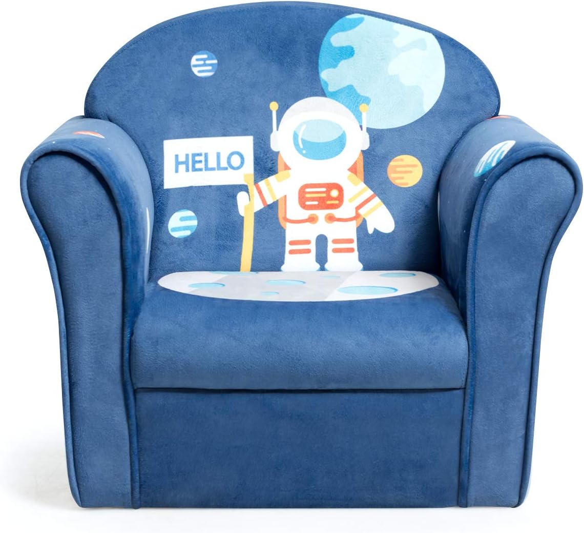 Sofá con reposabrazos para niños y niñas pequeños Costzon