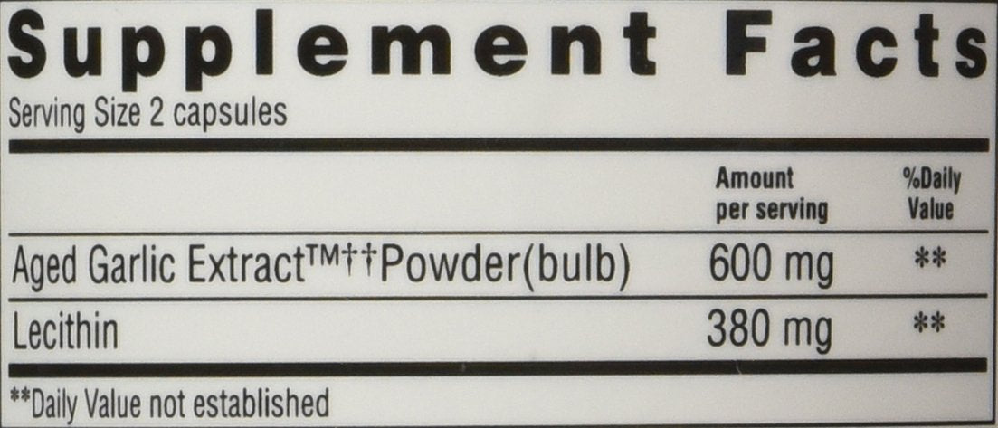 Kyolic Formula 104 Extracto de ajo envejecido Lecitina