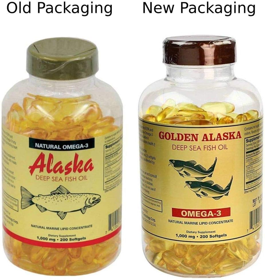 Omega 3 Aceite de Pescado Alaska 1000mg 200 Cápsulas