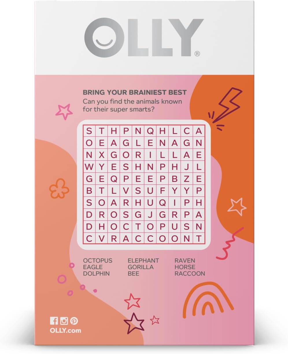 Lollipops OLLY para Niños, Omega-3, B6, B12, 25 Unidades