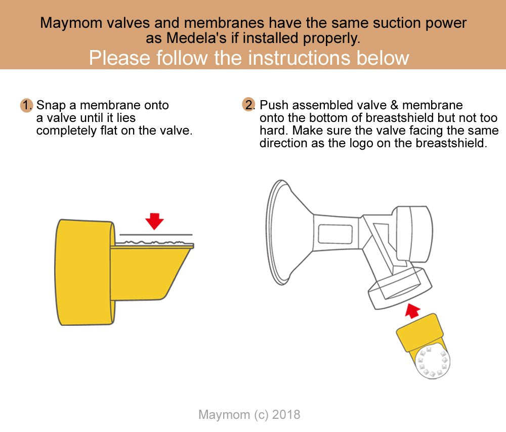 Membranas de repuesto Maymom para la bomba Medela