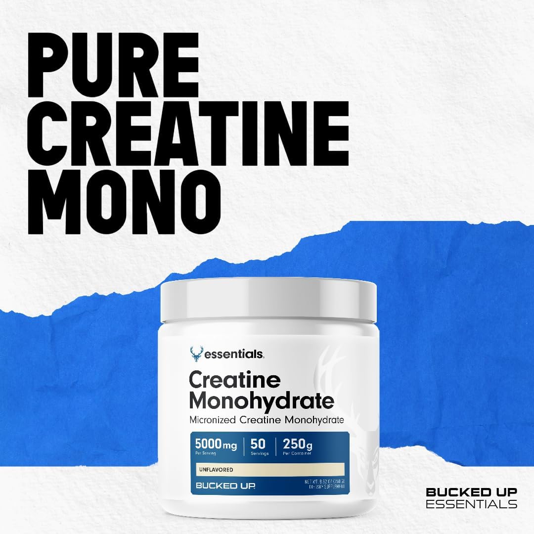 Creatina Monohidratada Micronizada 250g Bucked Up, 50 Porciones