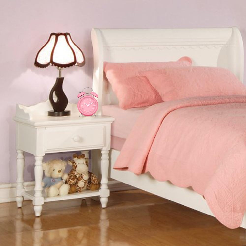 Reloj despertador clásico de campana para niños y dormilones