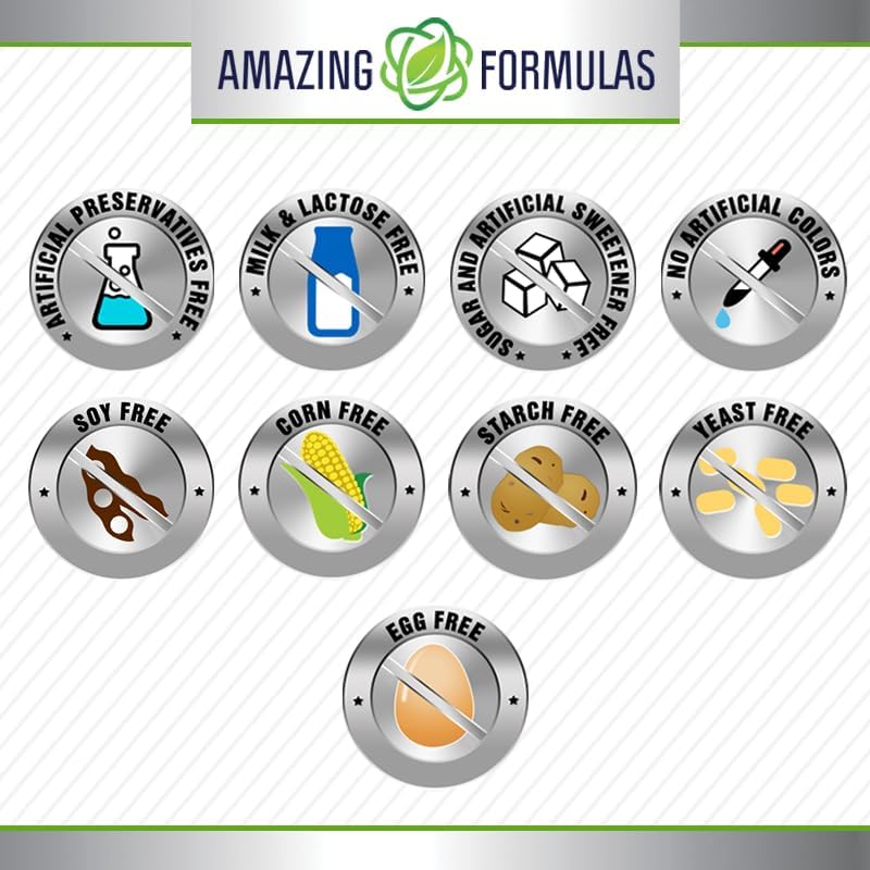 Suplemento de Cafeína Amazing Formulas | 200 mg | 240 Cápsulas