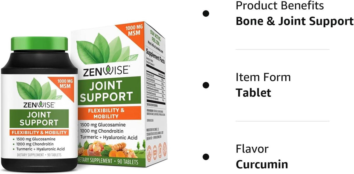 Suplemento Glucosamina Condroitina MSM apoyo articular