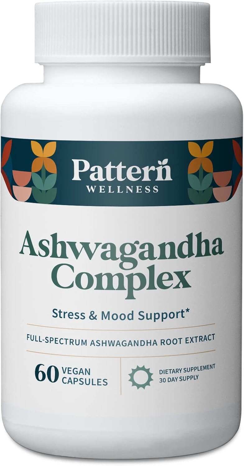 Complejo de Ashwagandha - Pattern Wellness - 60 Cápsulas Veganas