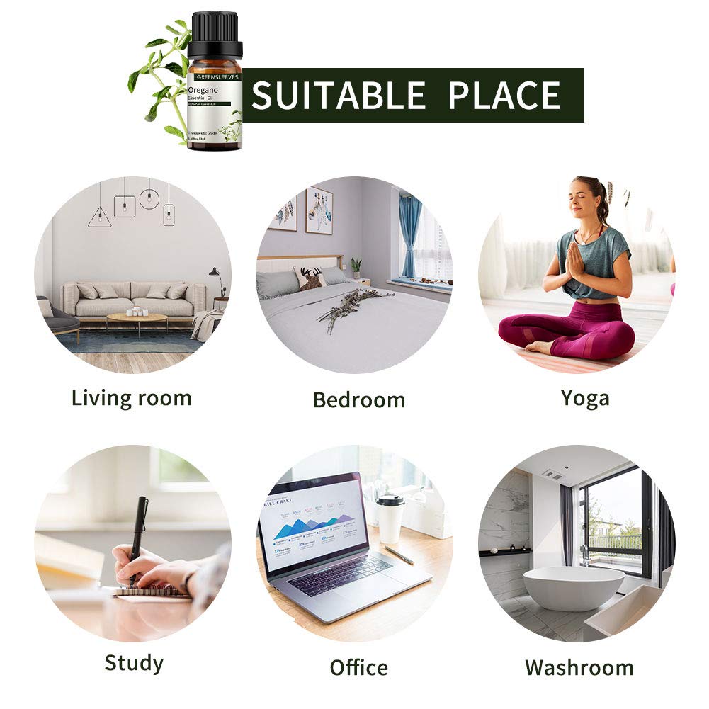 Aceite Esencial de Orégano Orgánico 100% Puro para Masaje