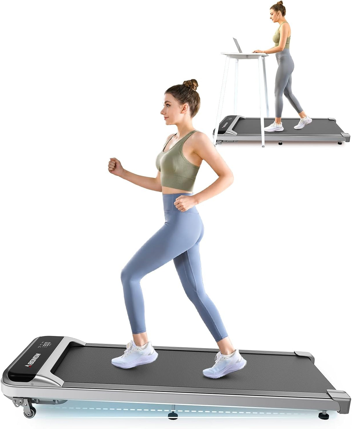 Caminadora Bajo Escritorio, 2.5HP, Control Remoto, 280 Lbs