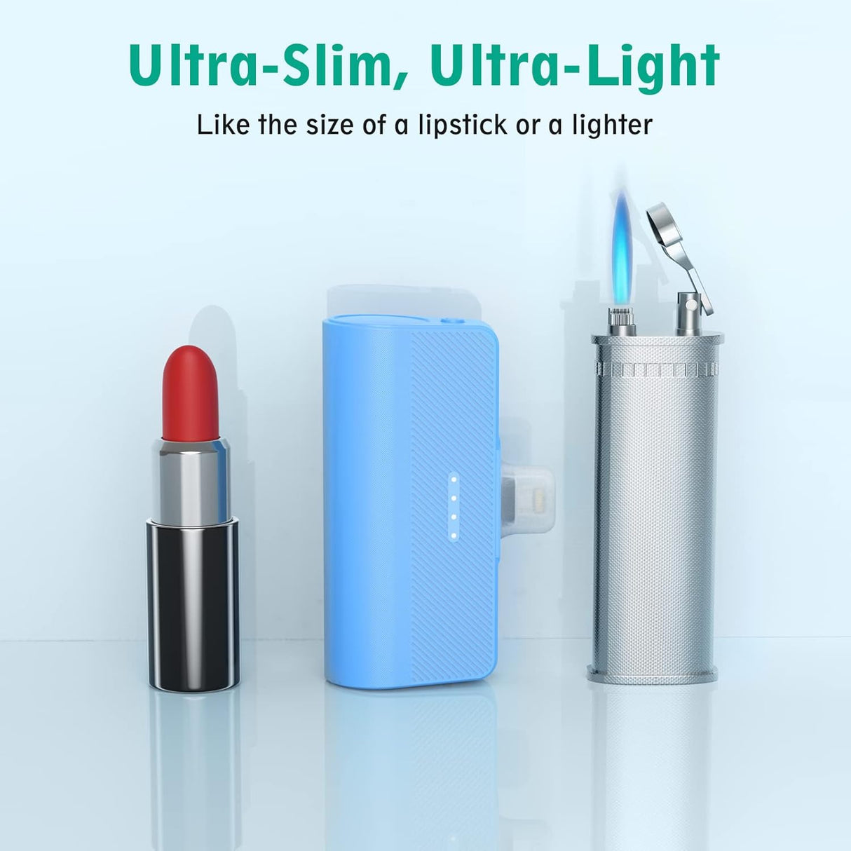 Cargador portátil para teléfono de 5000 mAh color azul