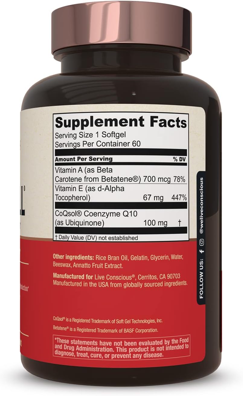 Suplemento CoQWell CoQ10 Apoyo para la salud cardíaca 60 und