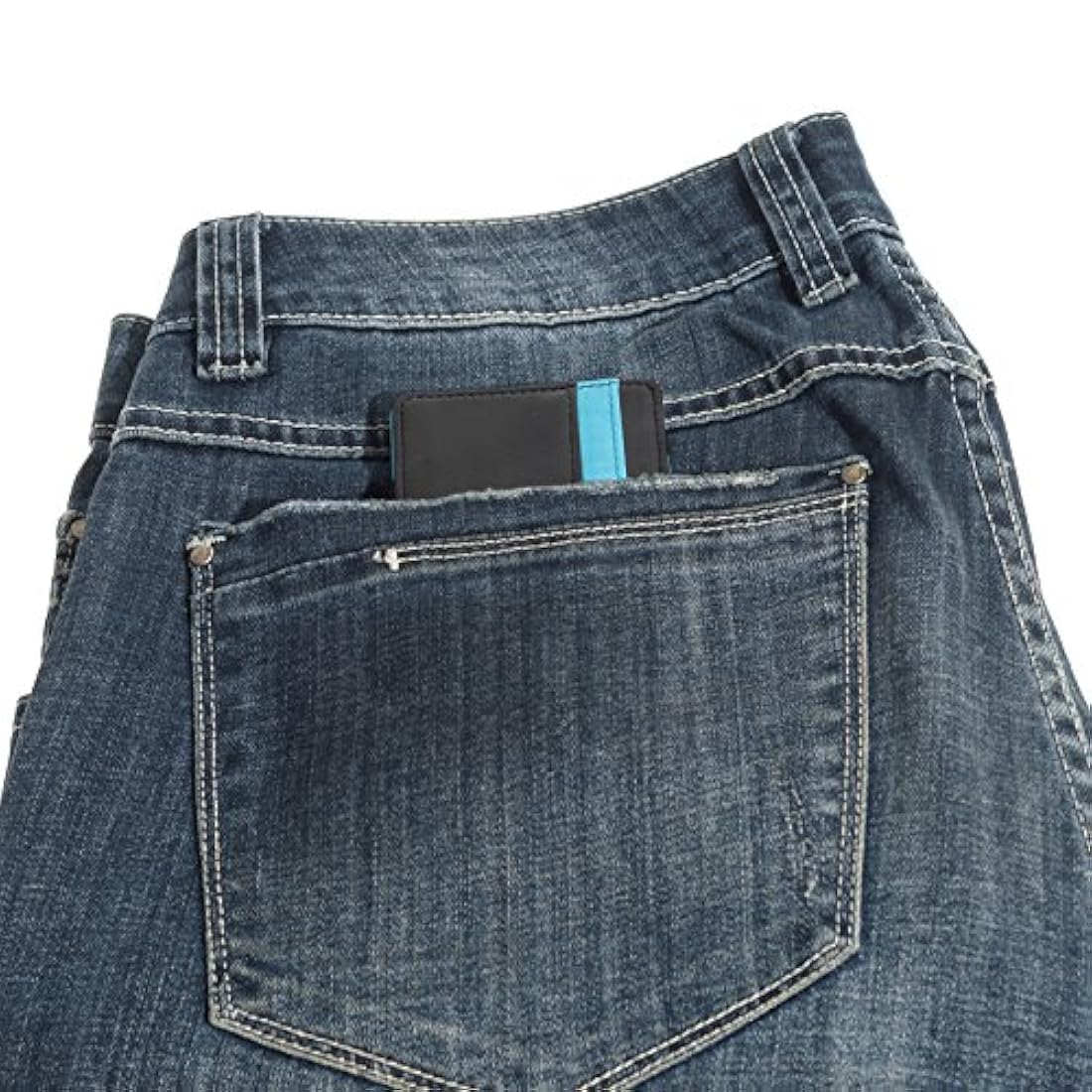 CKLT - Cartera para hombre (piel, minimalista, delgada)