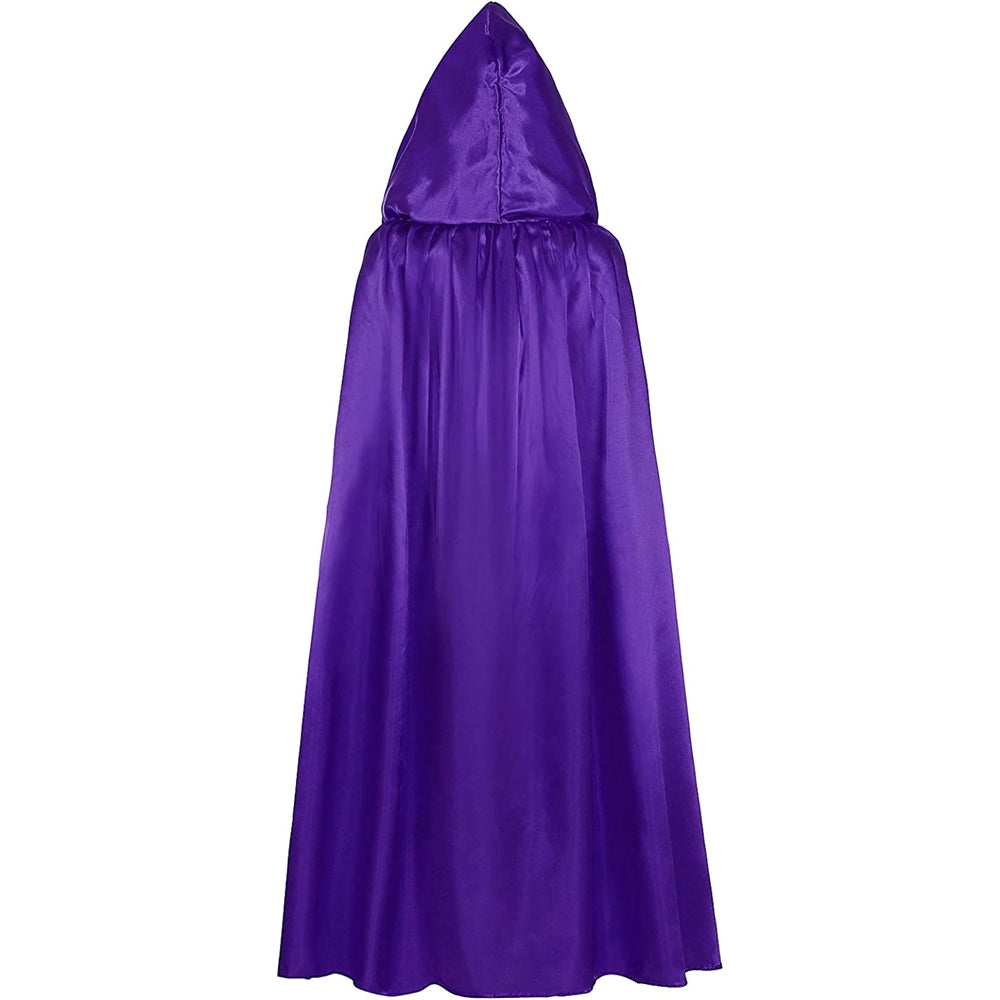 Disfraces de Capa de terciopelo con capucha azul talla M