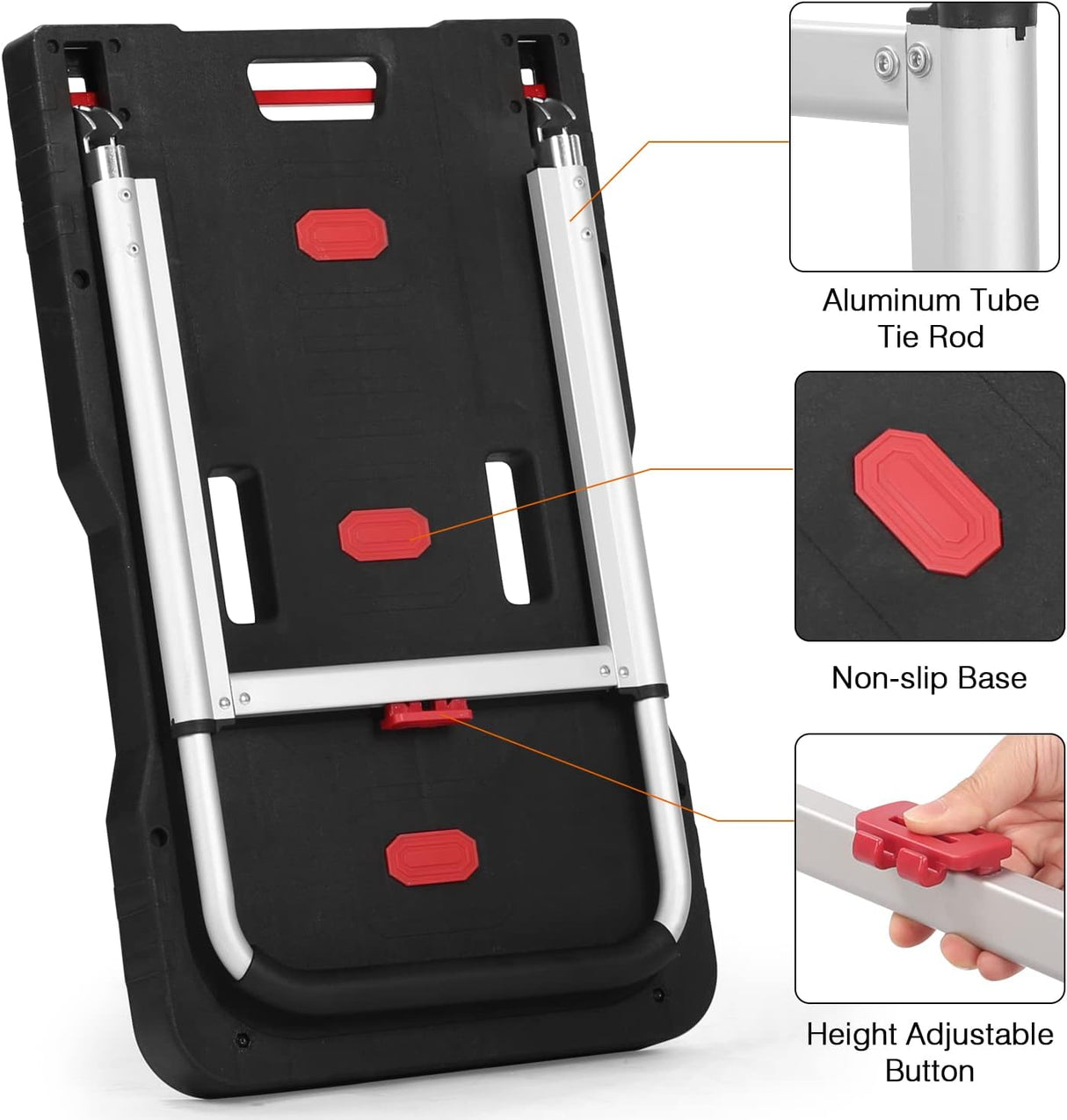 Carretilla Plegable 330 lbs - Carro Portátil para Carga Pesada