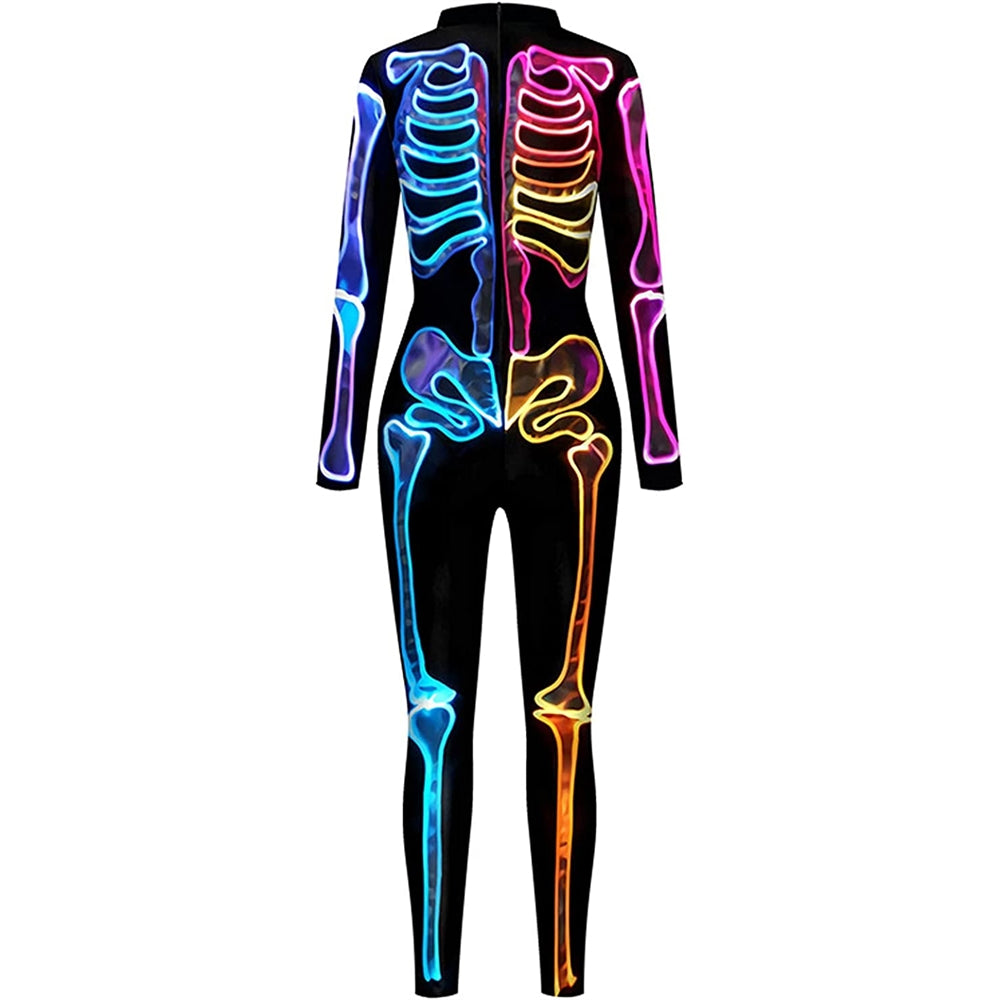 Disfraces de Halloween de esqueleto talla L rosado