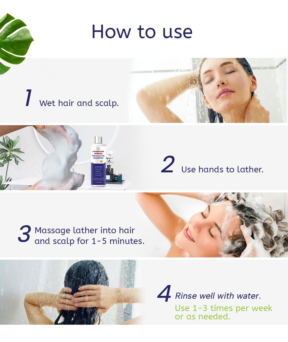 PHARMBANNER Foliculitis champú para dermatitis seborreica