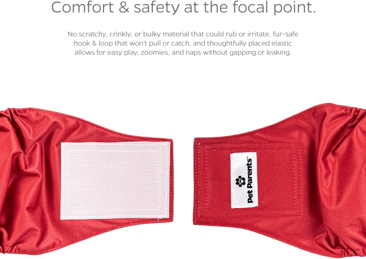 Pet Parents Bandas vientre lavables de alta calidad perros medianos machos