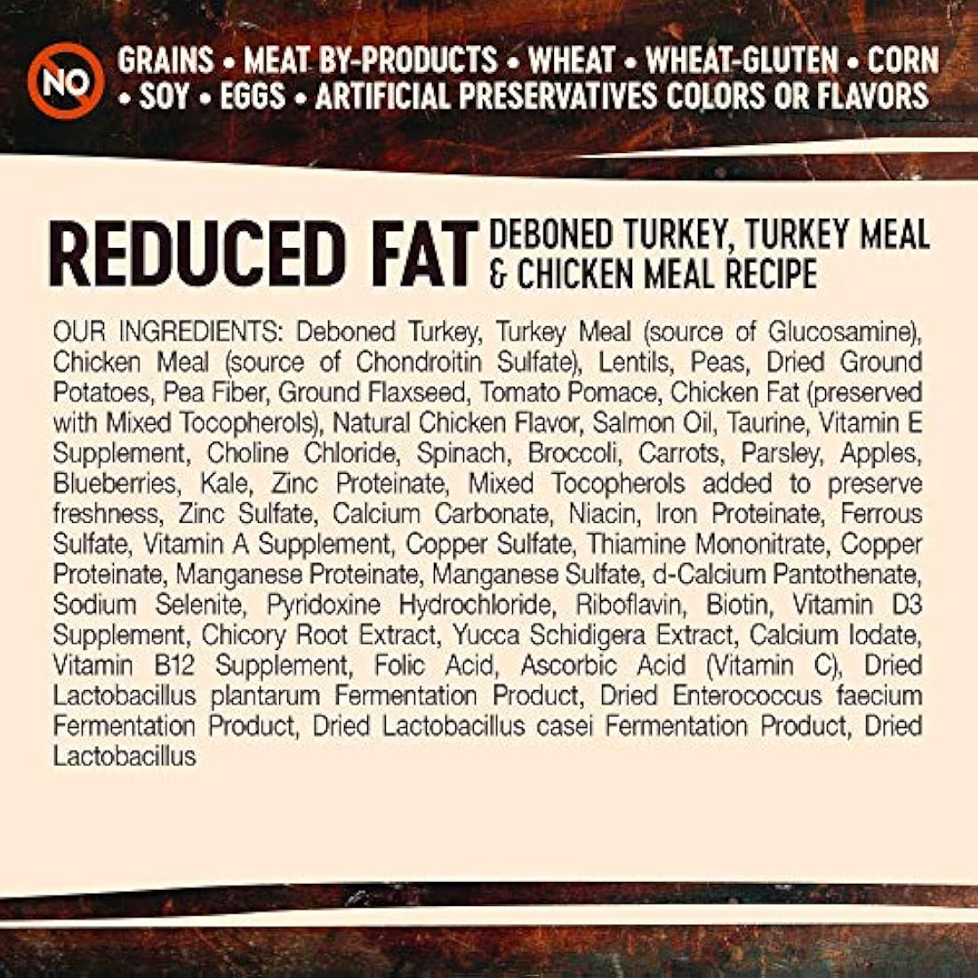 Comida seca para perros Grasa reducida