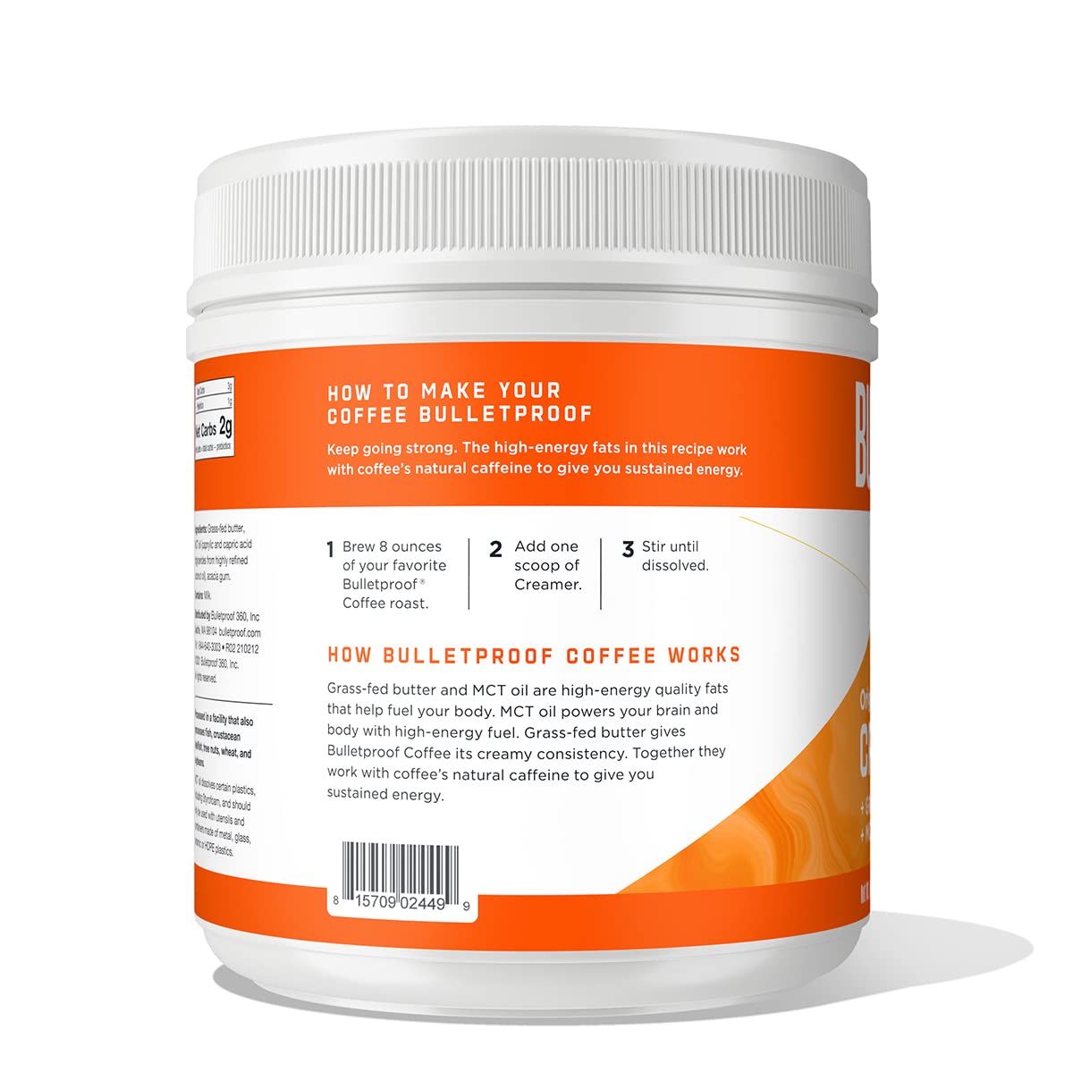 Suplemento Crema original 14.8 onzas crema de café keto