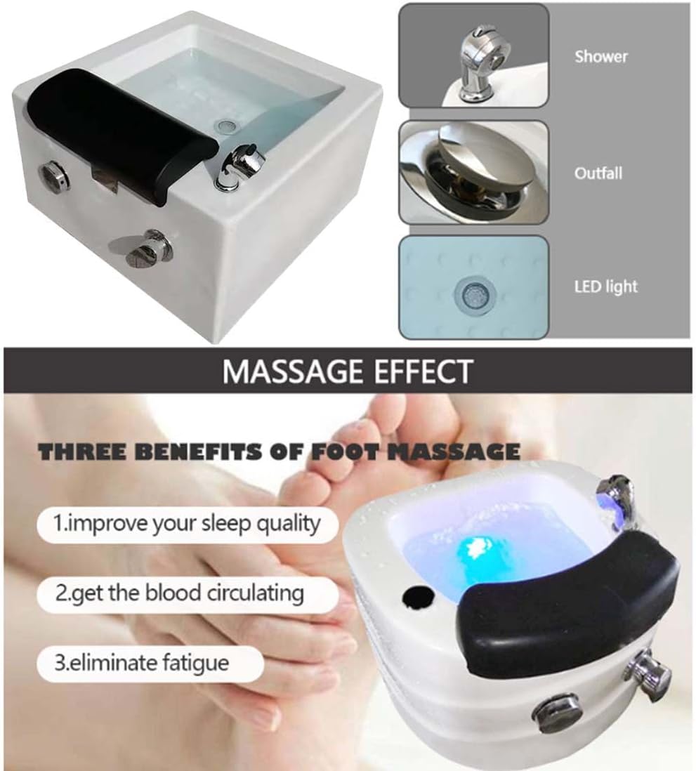Foot Spa Bath Portable Pedicure Bathtub - Pedicure Bowl for Salon Wash Massage